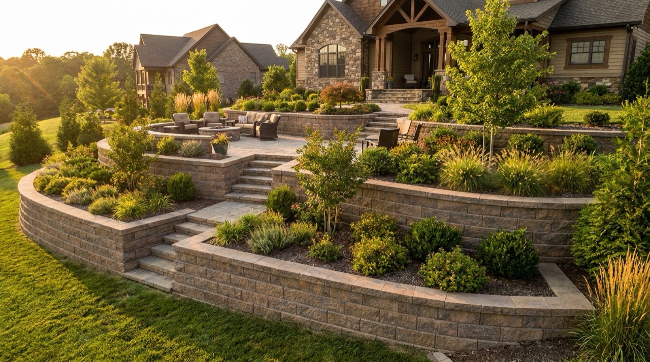 Types of Retaining Walls for East Tennessee Slopes