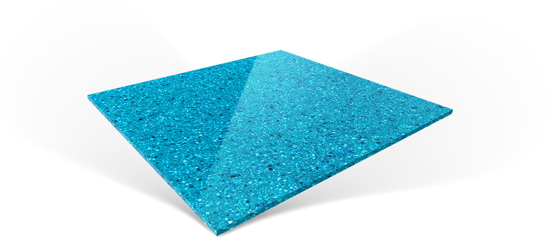 Coral Blue gelcoat pool color