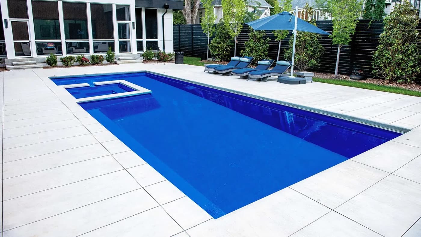 The Exquisite fiberglass pool by Imagine Pools
