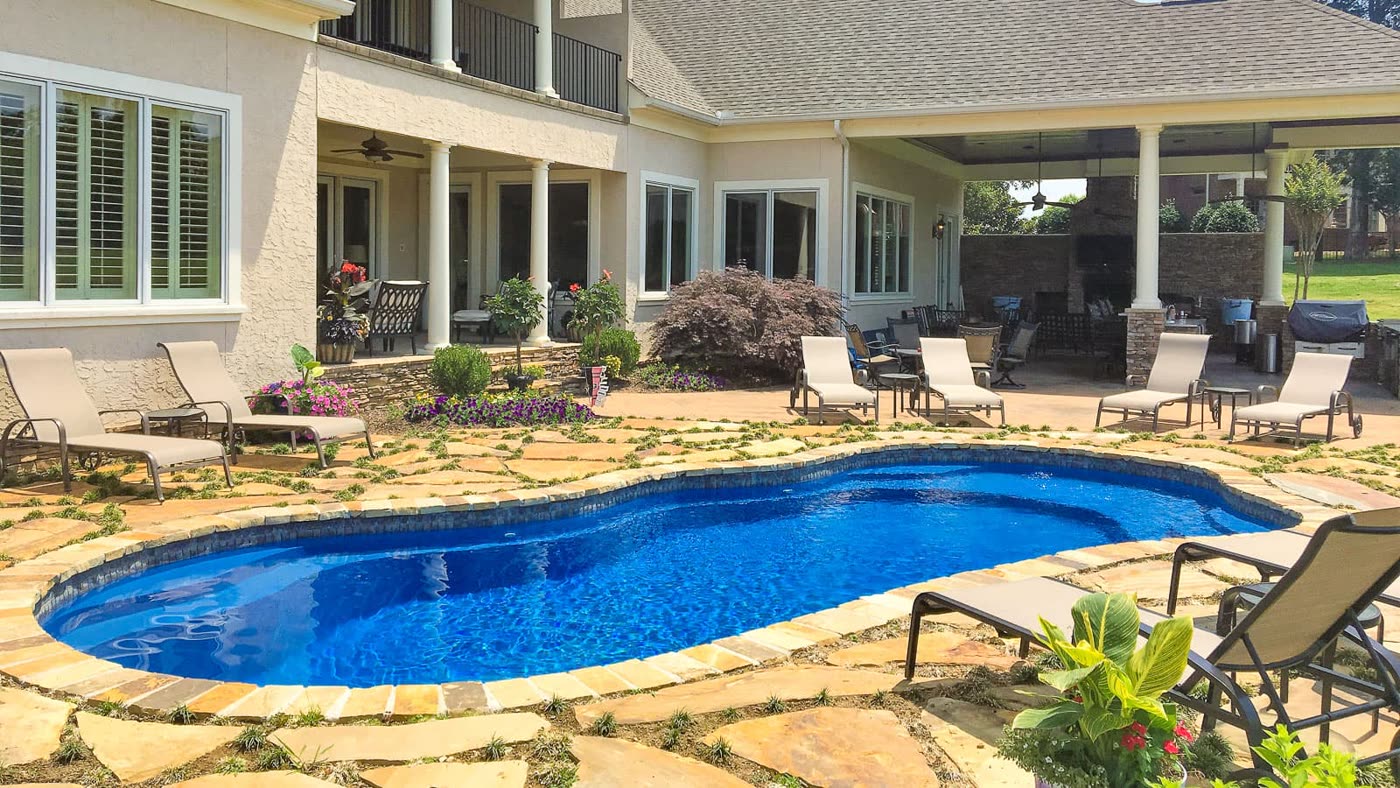 The Fantasy fiberglass pool by Imagine Pools
