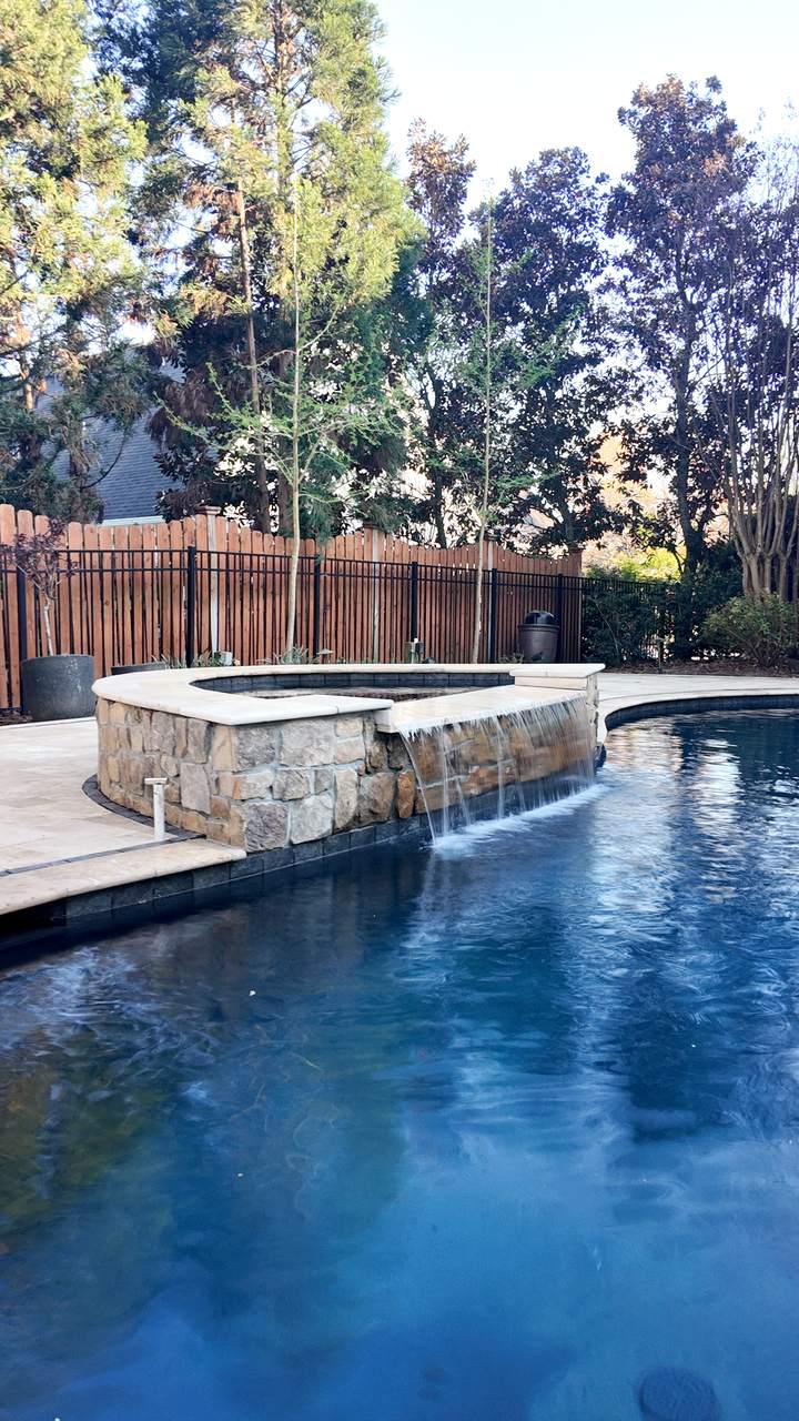 Golden Hour Retreat, Pool Renovation & Travertine Deck in Knoxville, TN - photo 5