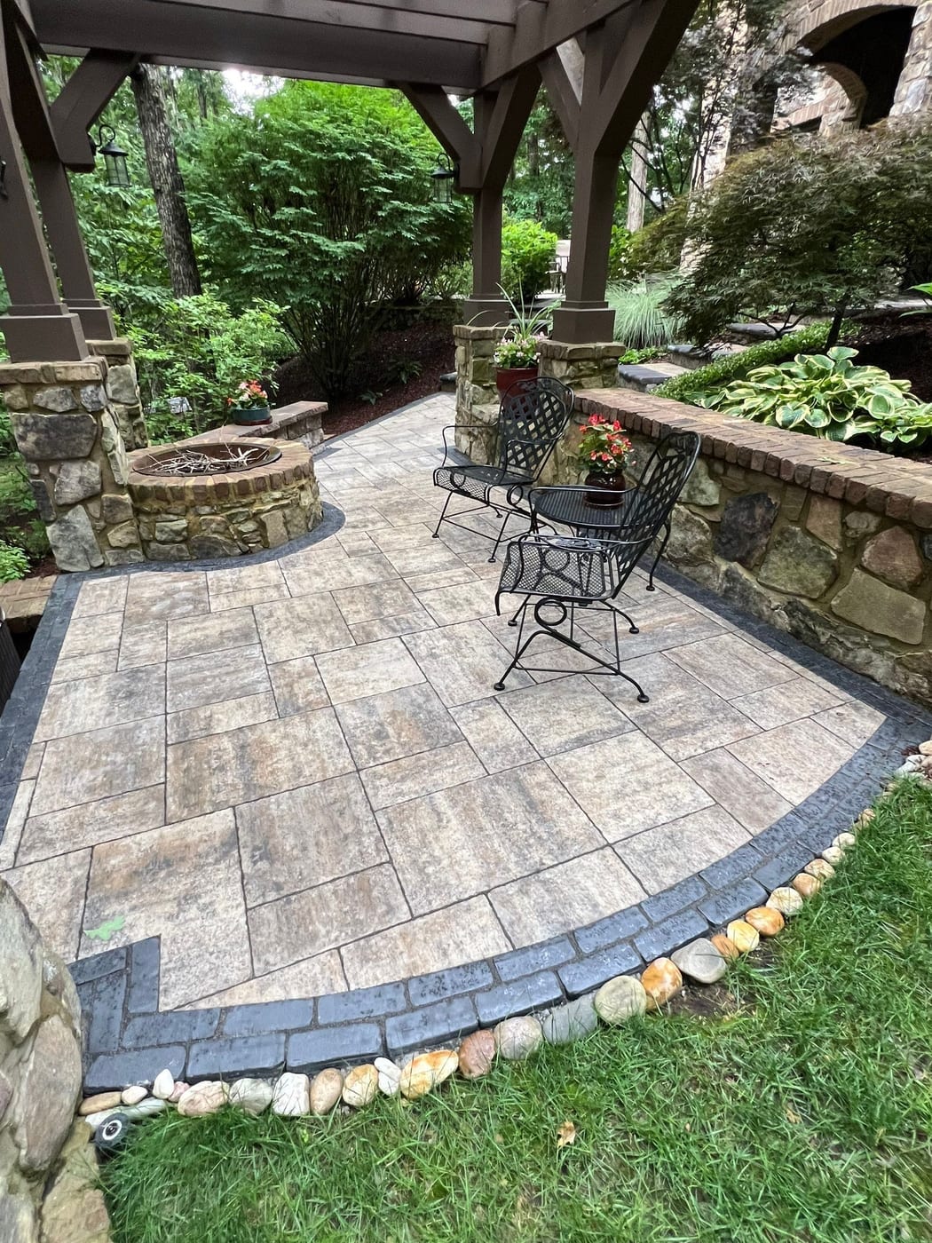 Reborn at Tennessee National, Two-Level Paver Patios, Walls & Lighting in Loudon, TN - photo 9