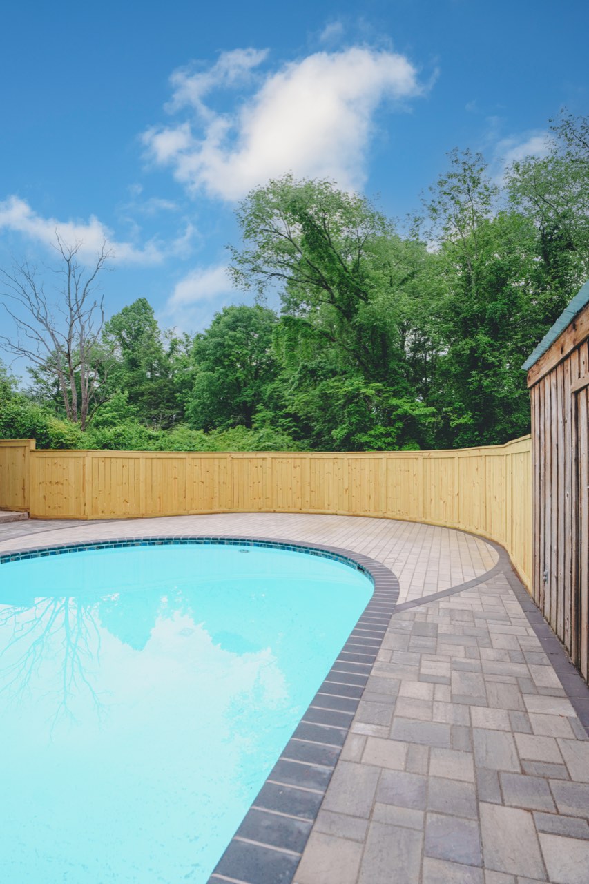 Small Yard, Big Dreams, Pool Deck, Pavers & Fence in Knoxville, TN - photo 2
