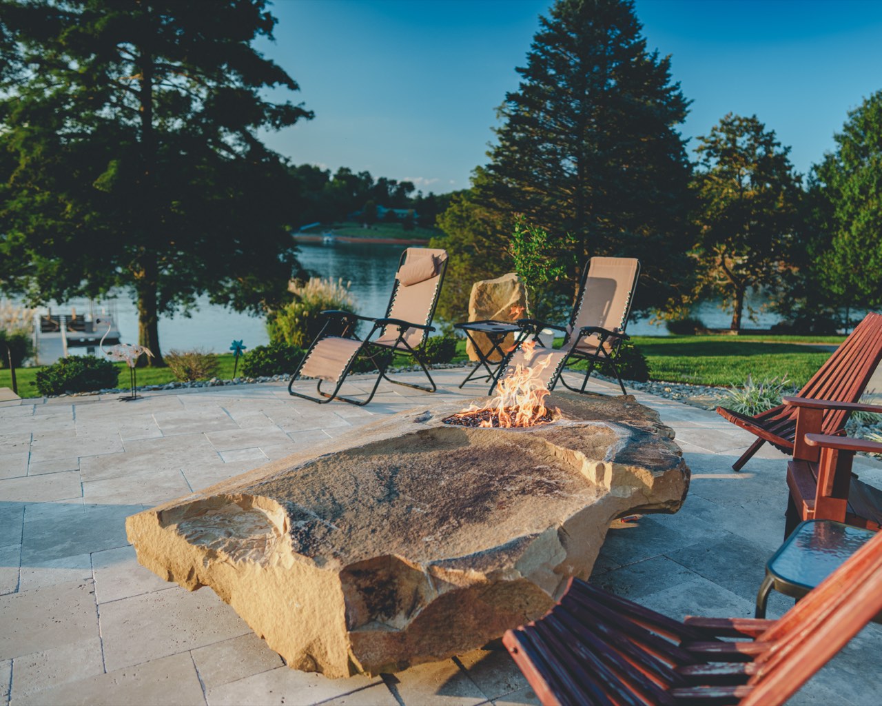 The Jumping Rock, Hardscape on a New Pool in East Tennessee - photo 4