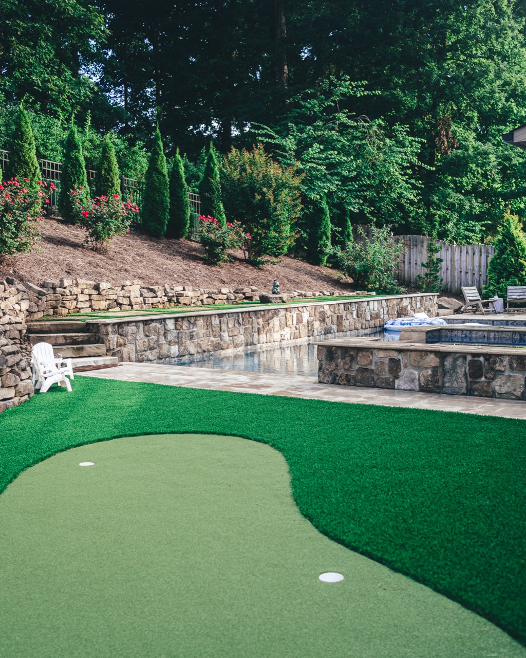 The Travertine Revival, Hardscape Redo, Travertine & Turf in East Tennessee - photo 6